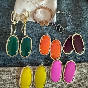 8 pairs of Kendra Scott Multicolor Statement Earrings Collection